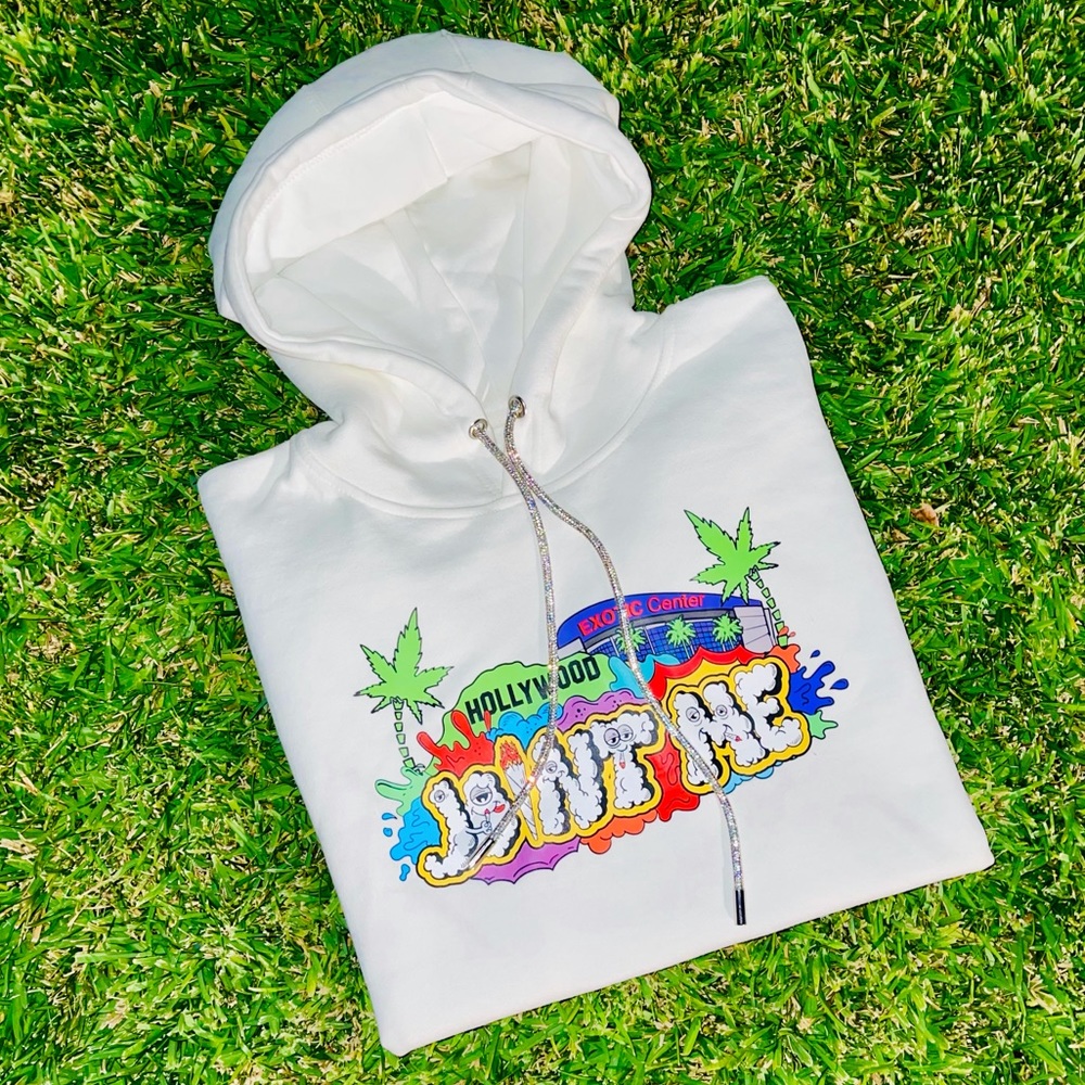 JOINT ME 🤍 Clear CRYSTAL HOODIE SWAROVSKI WHITE